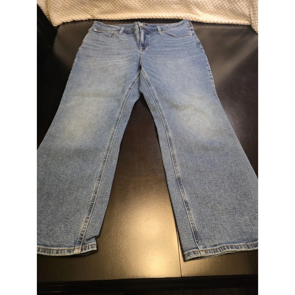 J.Crew Re-Imagined Mid-Rise Flare Crop Jeans‎ Size 31 Blue Wash Sustainable